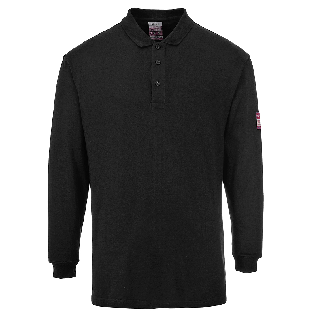 Featured Image for Flame Resistant Anti-Static Long Sleeve Polo Shirt