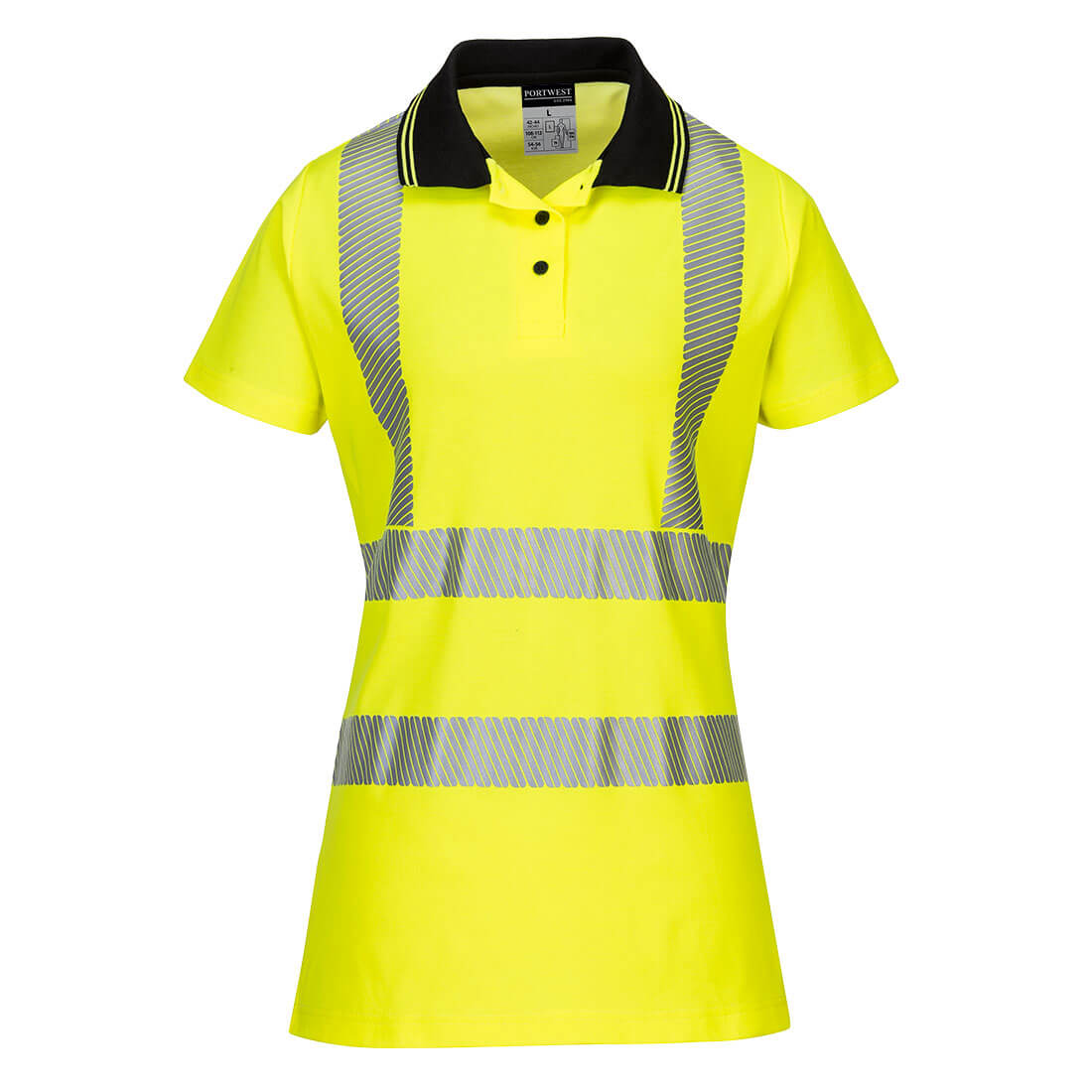 Hi-Vis Women's Cotton Comfort Pro Polo Shirt S/S - Image 3