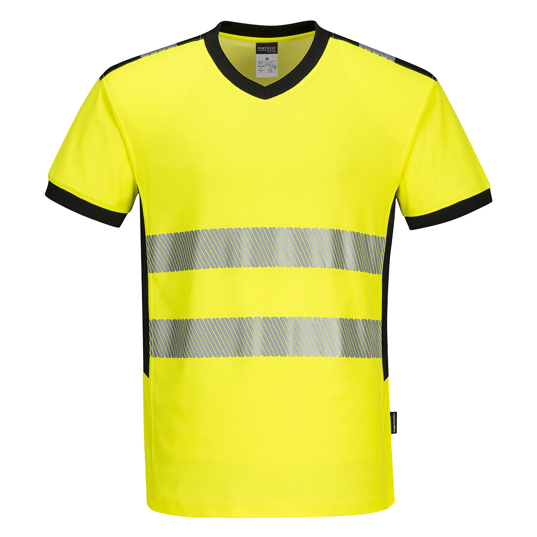 Featured Image for PW3 Hi-Vis V-Neck Mesh Insert T-Shirt S/S