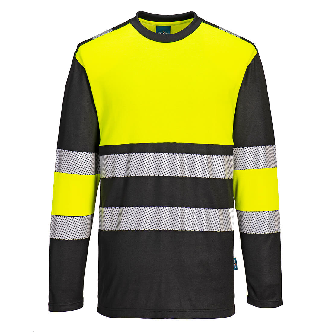 PW3 Hi-Vis Cotton Comfort Class 1 T-Shirt L/S - Image 2