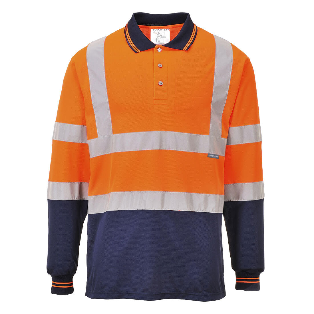 Featured Image for Hi-Vis Contrast Polo Shirt L/S