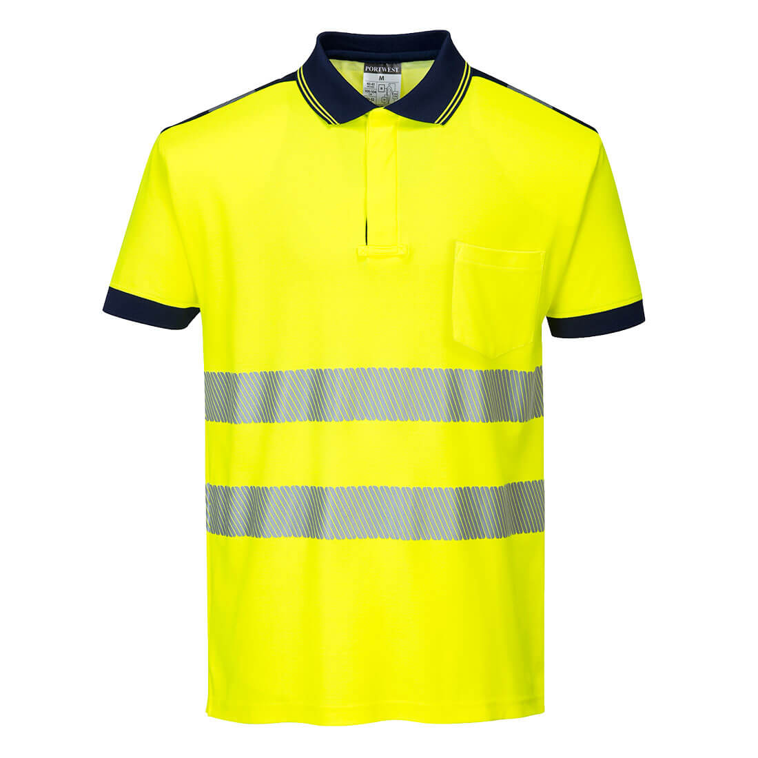 PW3 Hi-Vis Cotton Comfort Polo Shirt S/S - Image 4