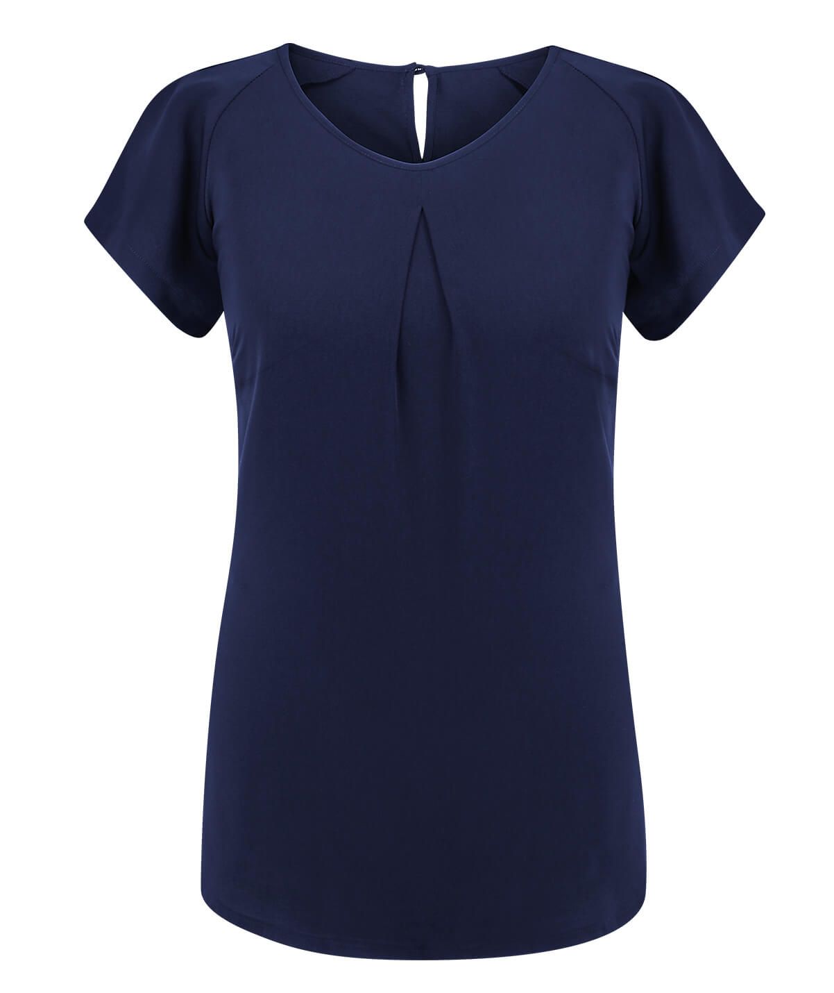Mona Editions Round Neck Blouse Short Sleeve - Image 3
