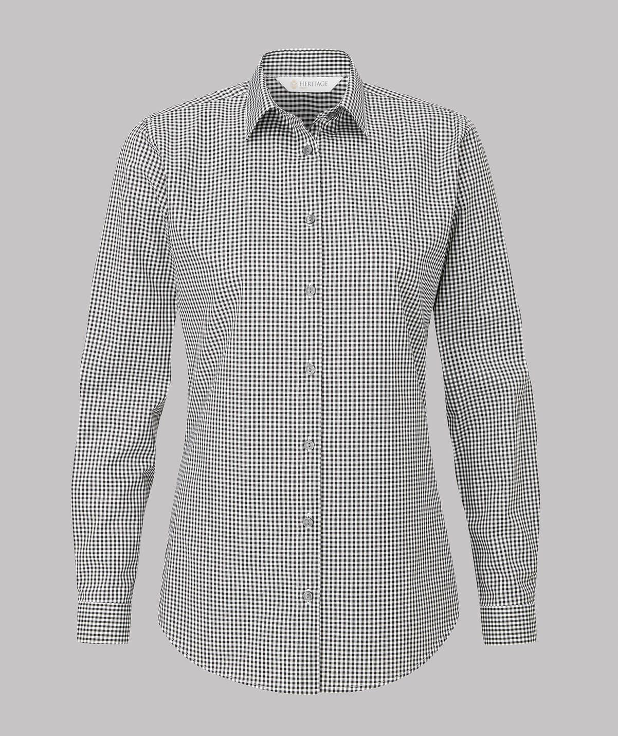 Rosheen Gingham Check Blouse Long Sleeve - Image 2