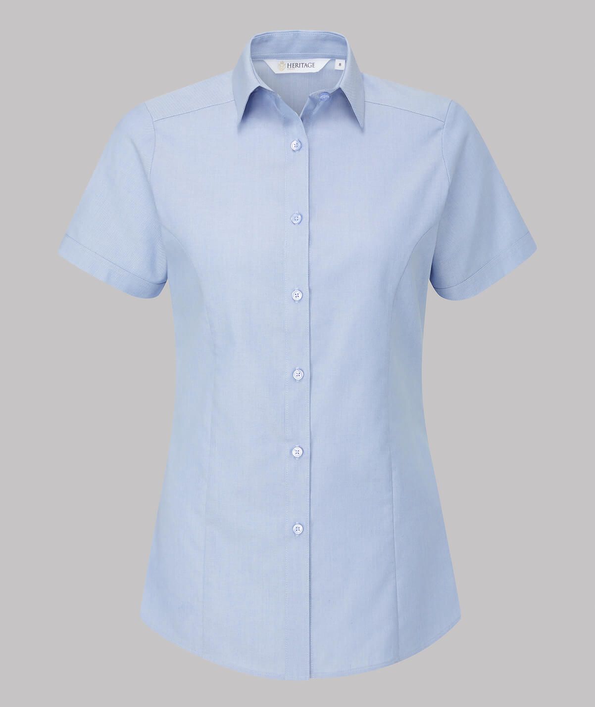 Featured Image for Megan Oxford Blouse Short Sleeve