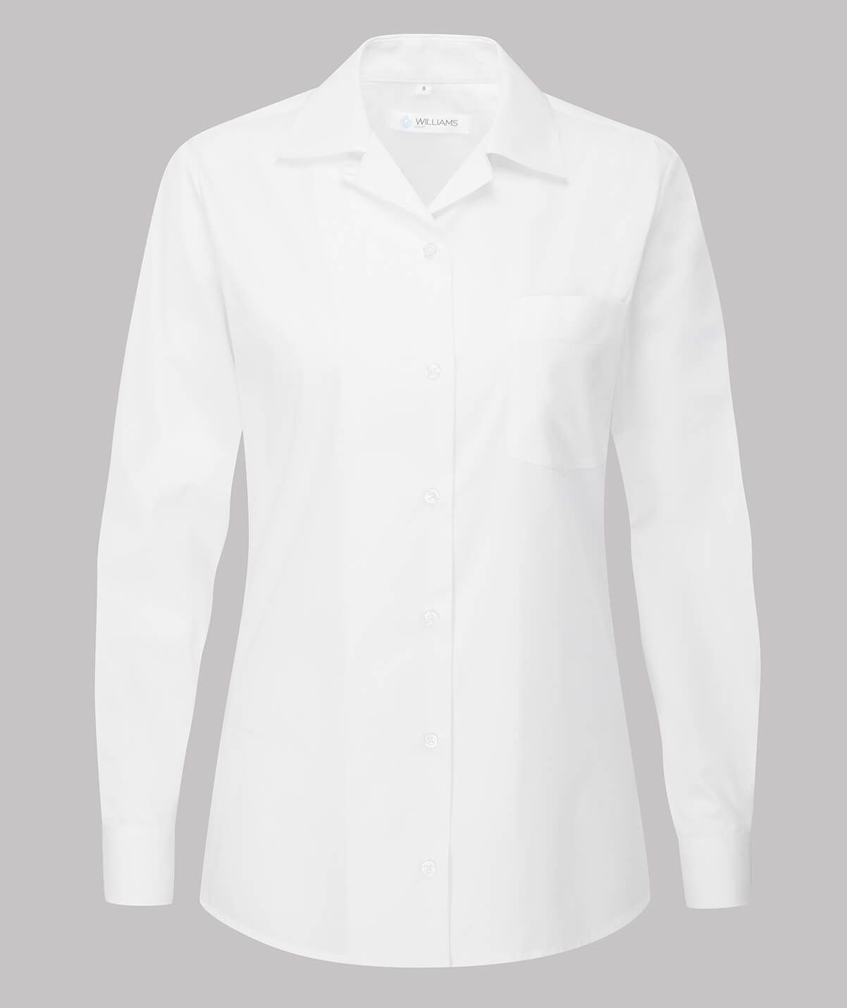 Featured Image for Ladies Revere Collar Blouse Long Sleeve