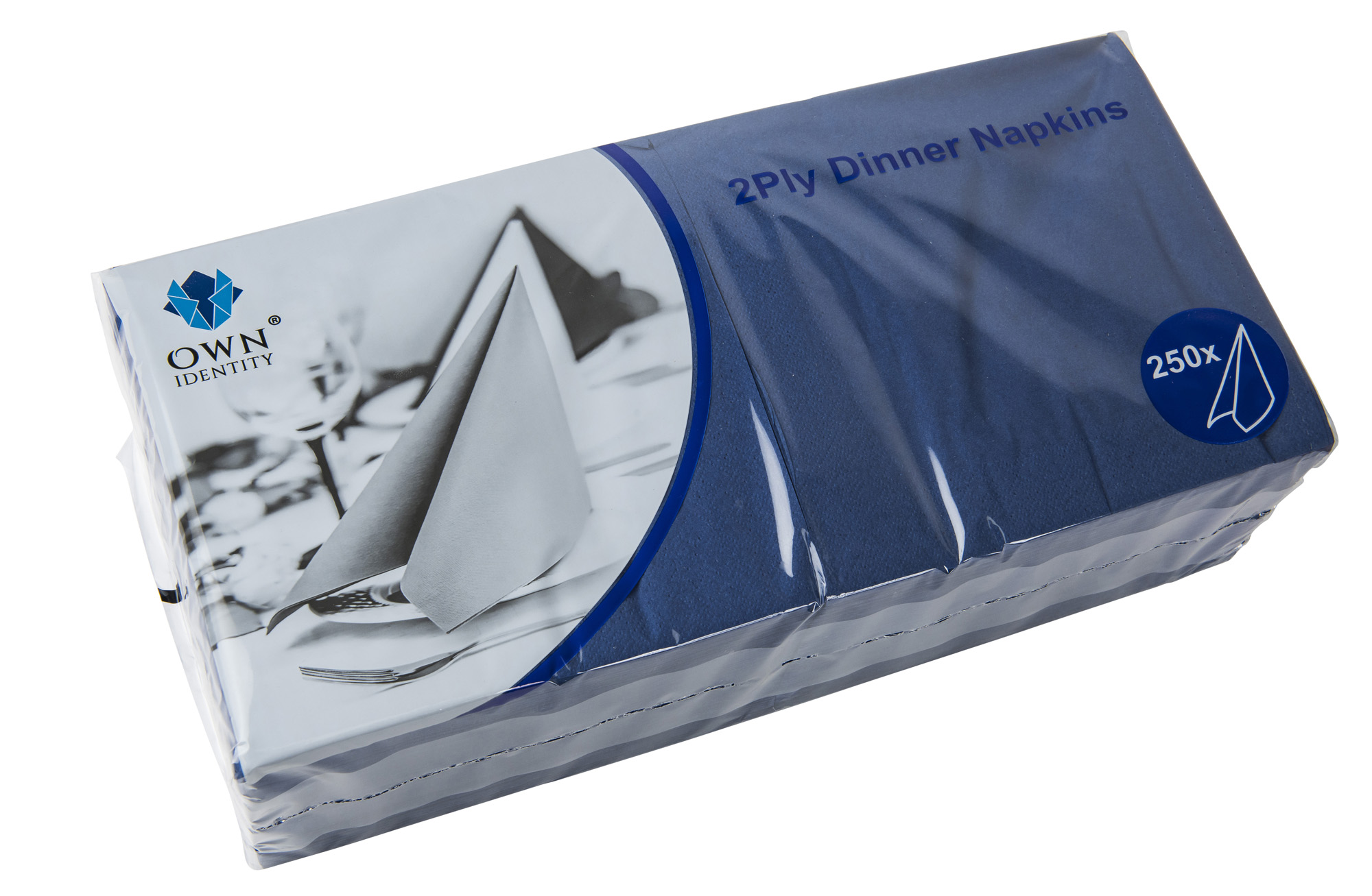 Featured Image for Dinner Napkins 40 x 40cm 2-Ply Dark Blue ‘4-Fold’