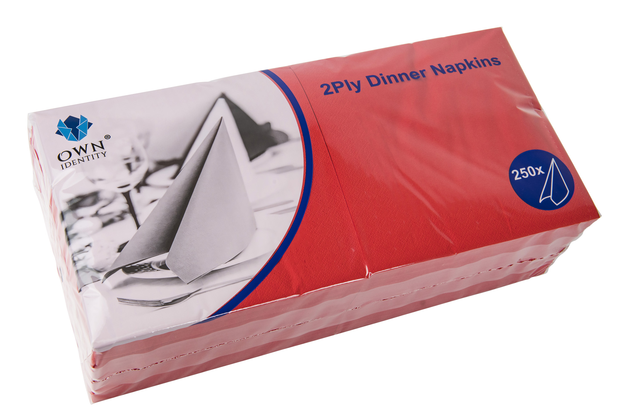 Featured Image for Dinner Napkins 40 x 40cm 2-Ply Red ‘4-Fold’