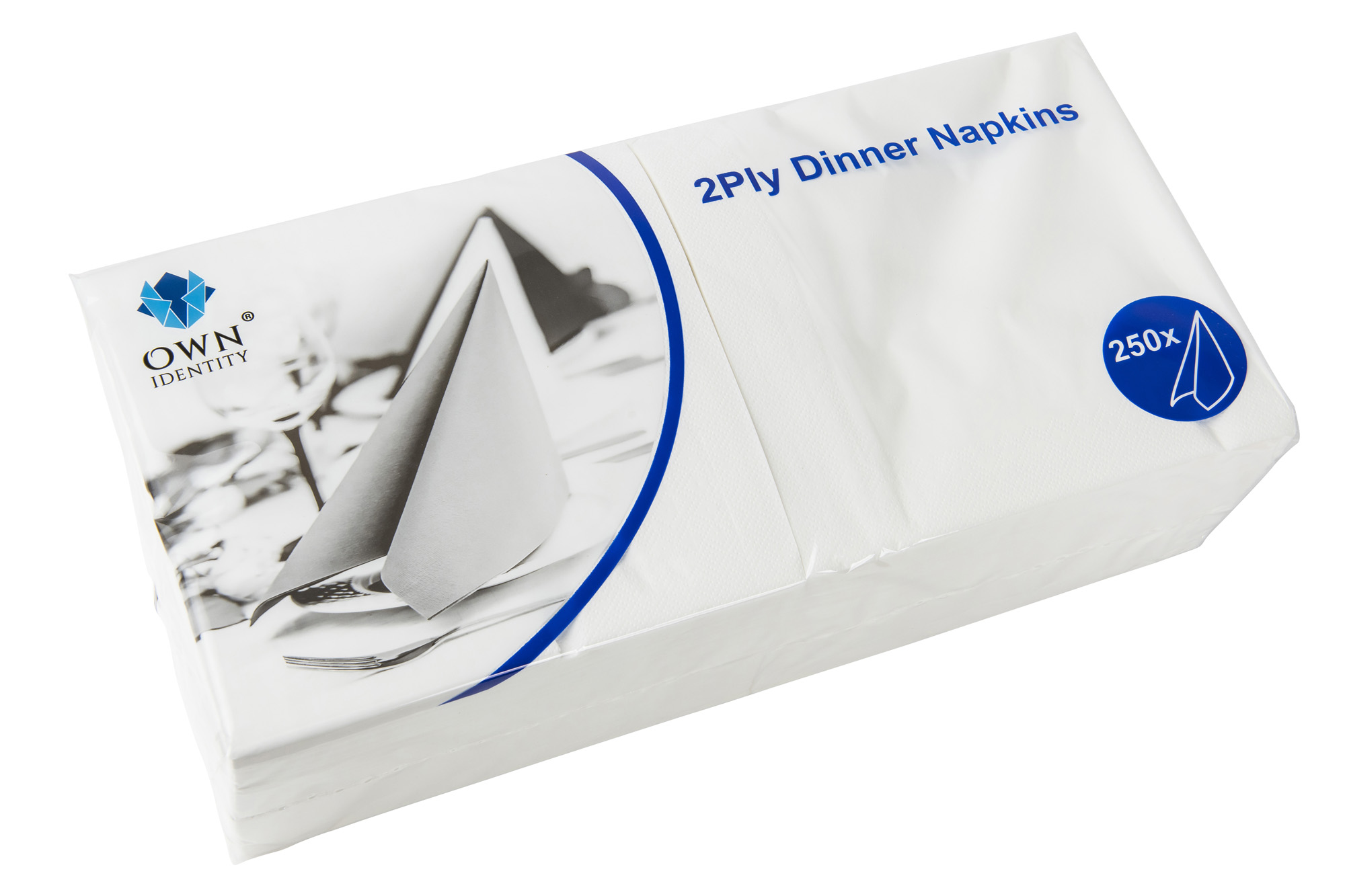 Featured Image for Dinner Napkins 40 x 40cm 2-Ply White ‘4-Fold’