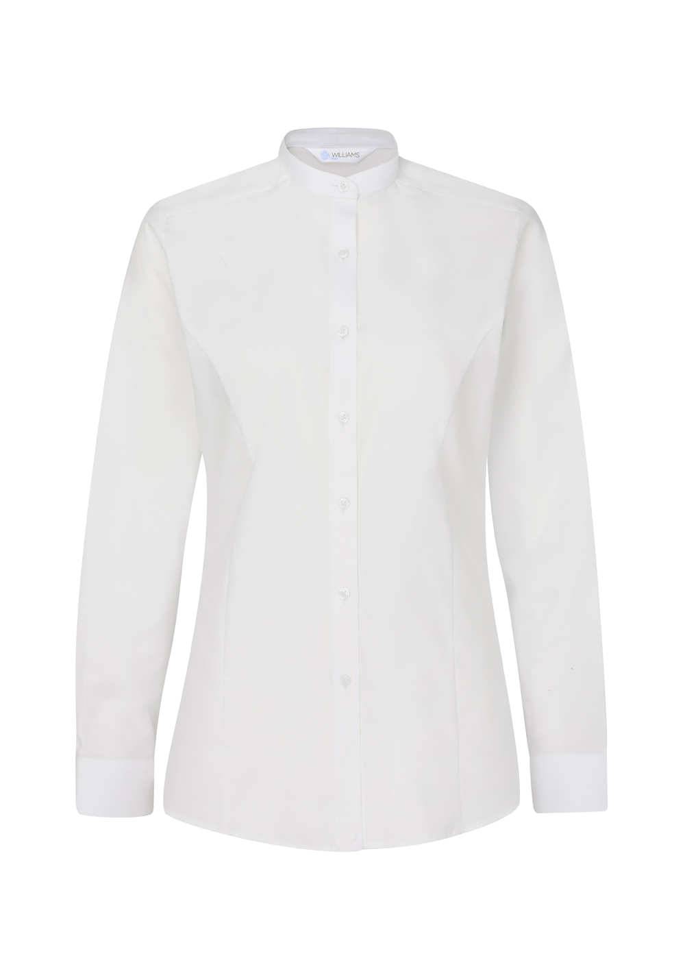 Ladies 'Grandad' Collar Blouse Long Sleeve - Image 2