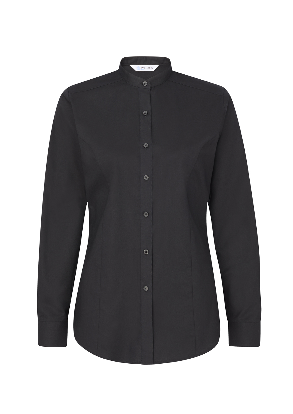 Ladies 'Grandad' Collar Blouse Long Sleeve - Image 3