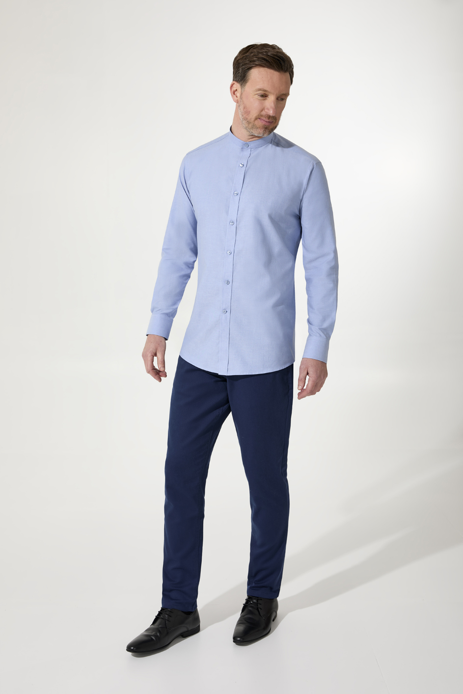 Featured Image for Belfast Grandad Collar Long Sleeve Shirt