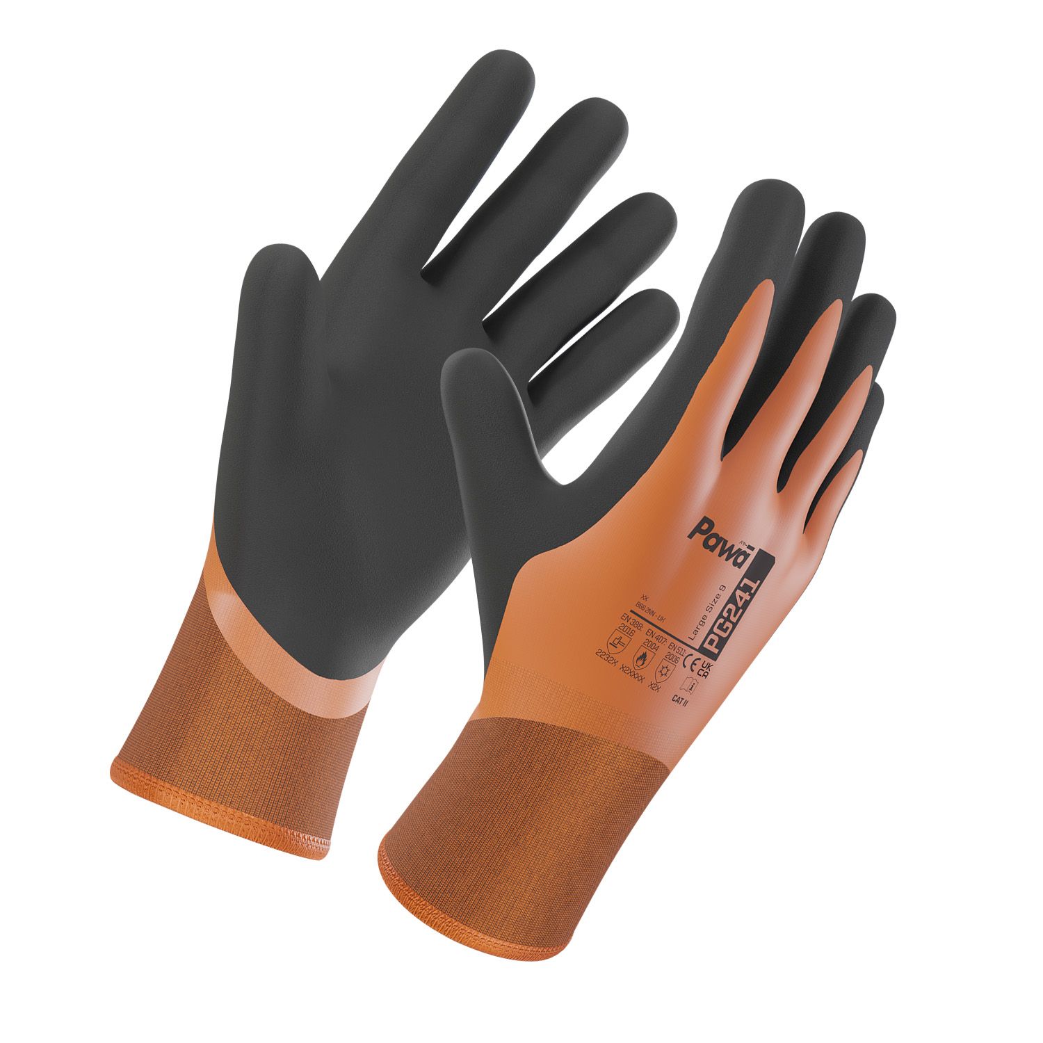 Featured Image for Pawa Orange Waterproof Thermal Grip Gloves