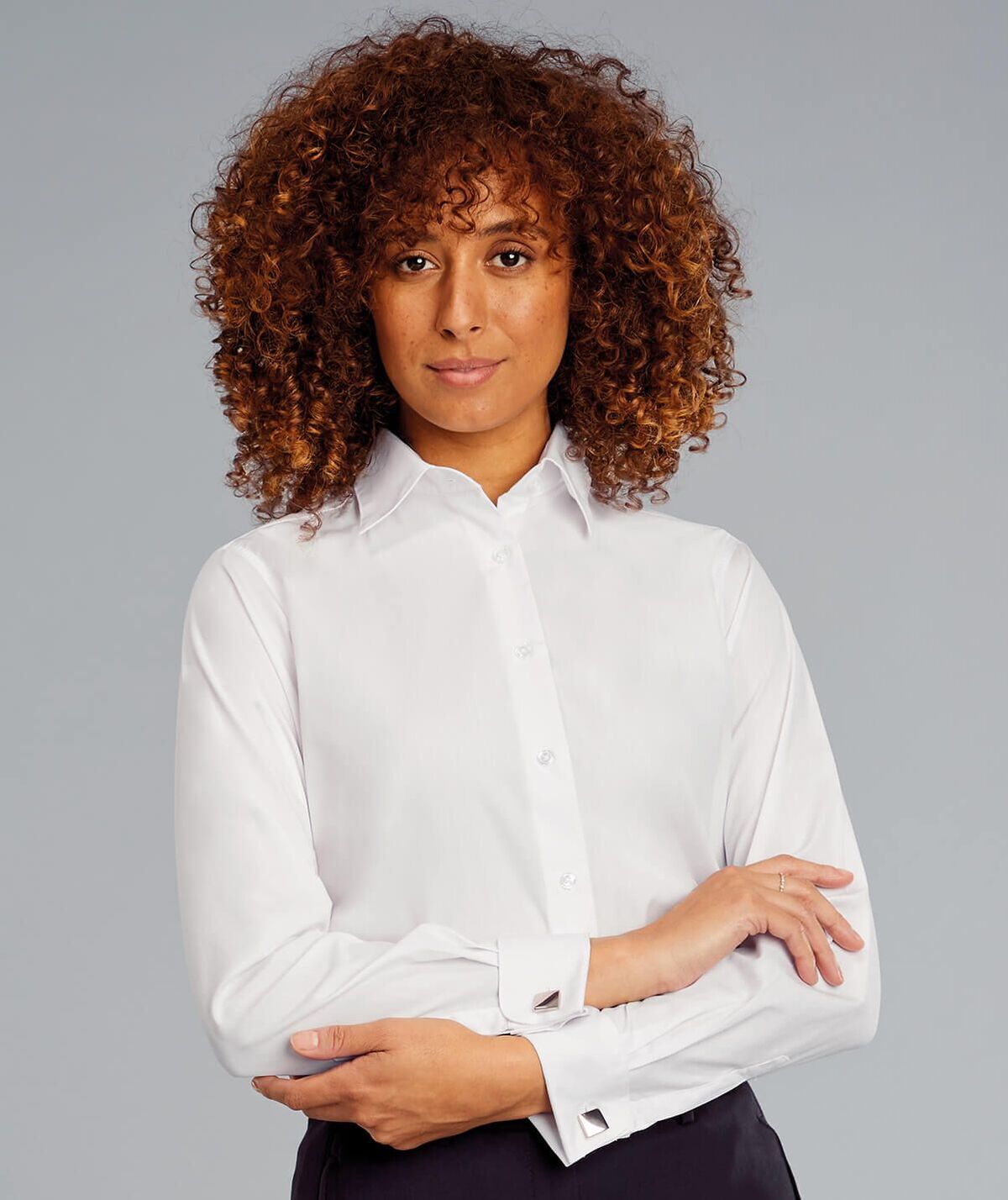 Featured Image for Caitlyn Ladies Double Cuff Uniform Shirt