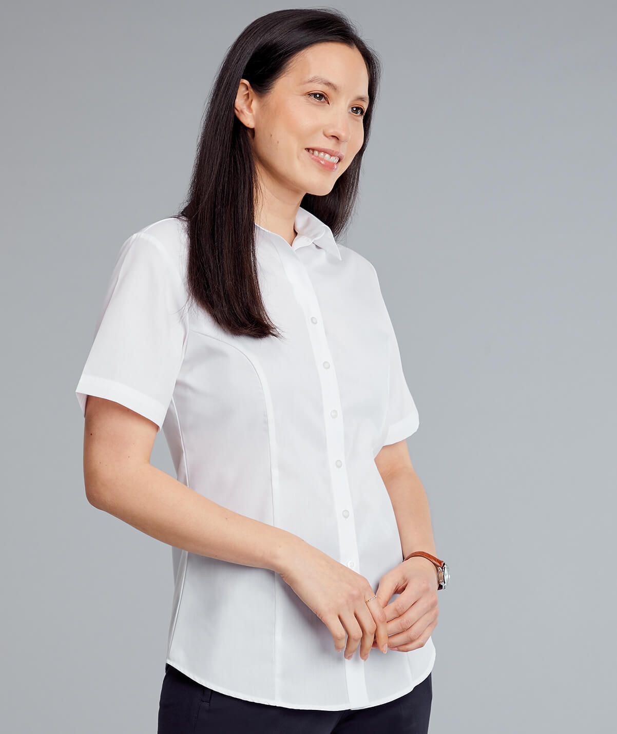 Featured Image for Dervla Non-Iron Blouse Short Sleeve