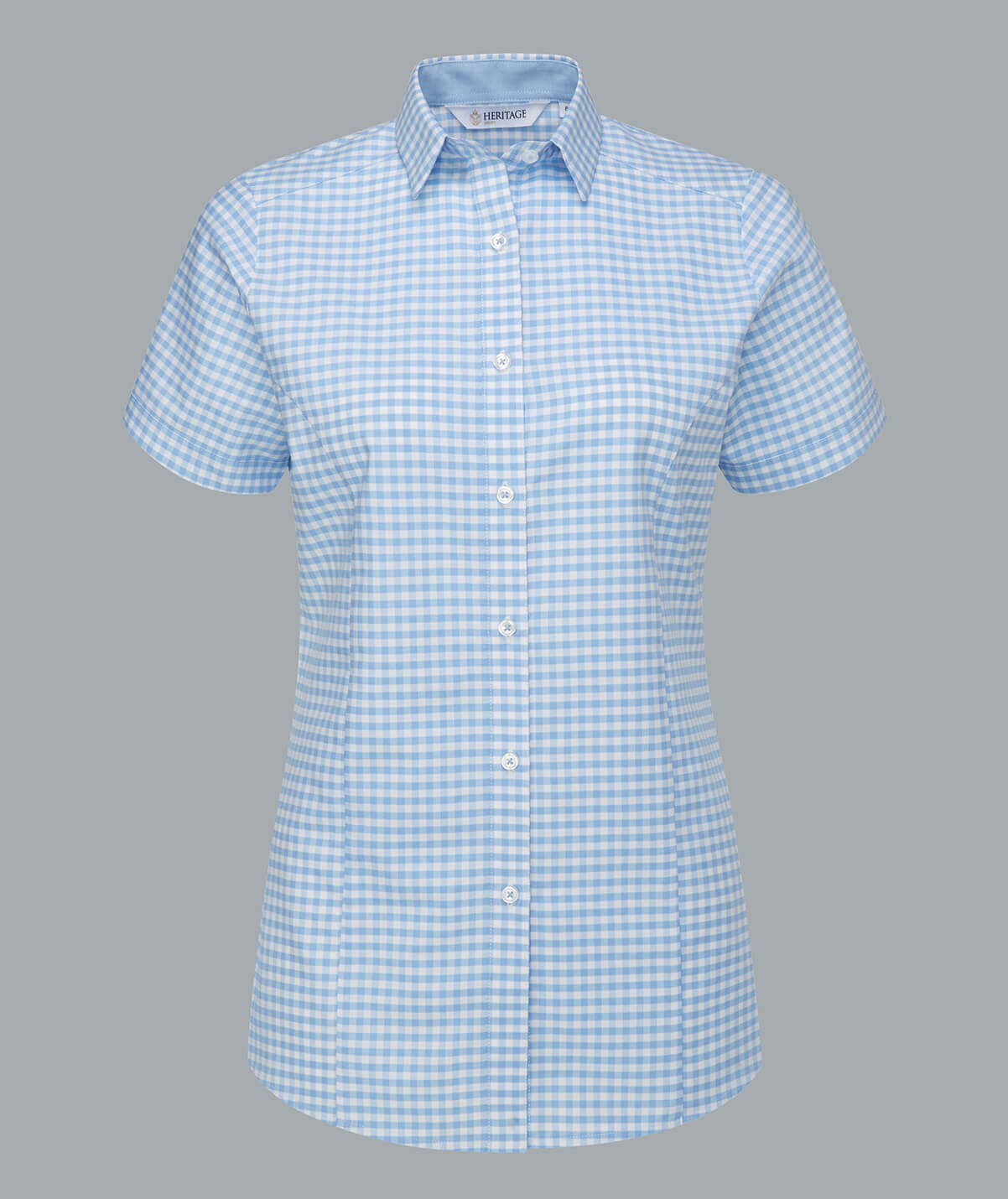 Elsa Oxford Blouse Short Sleeve - Image 3