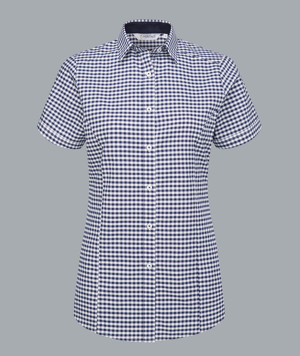 Elsa Oxford Blouse Short Sleeve - Image 2