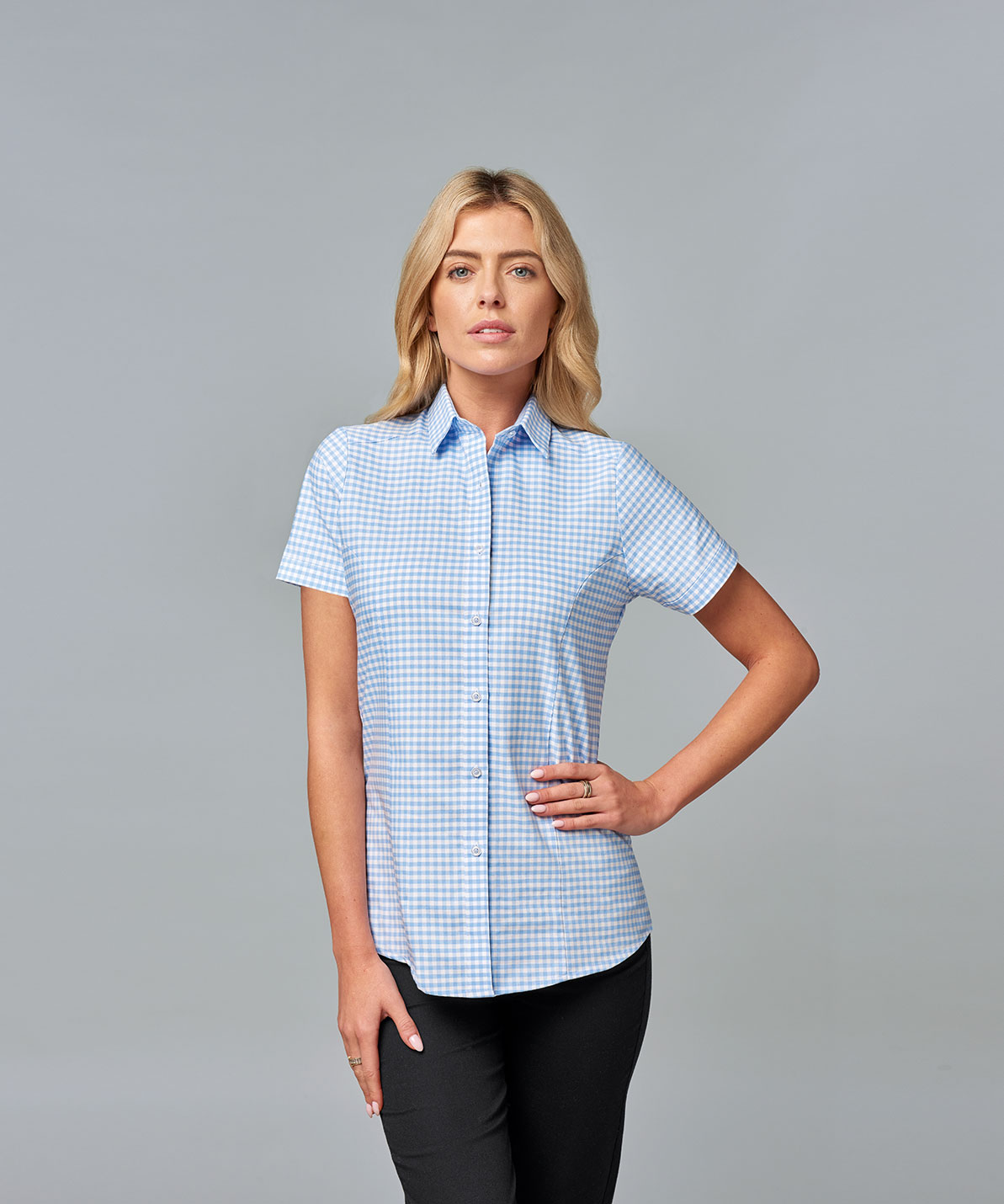Featured Image for Elsa Oxford Blouse Short Sleeve