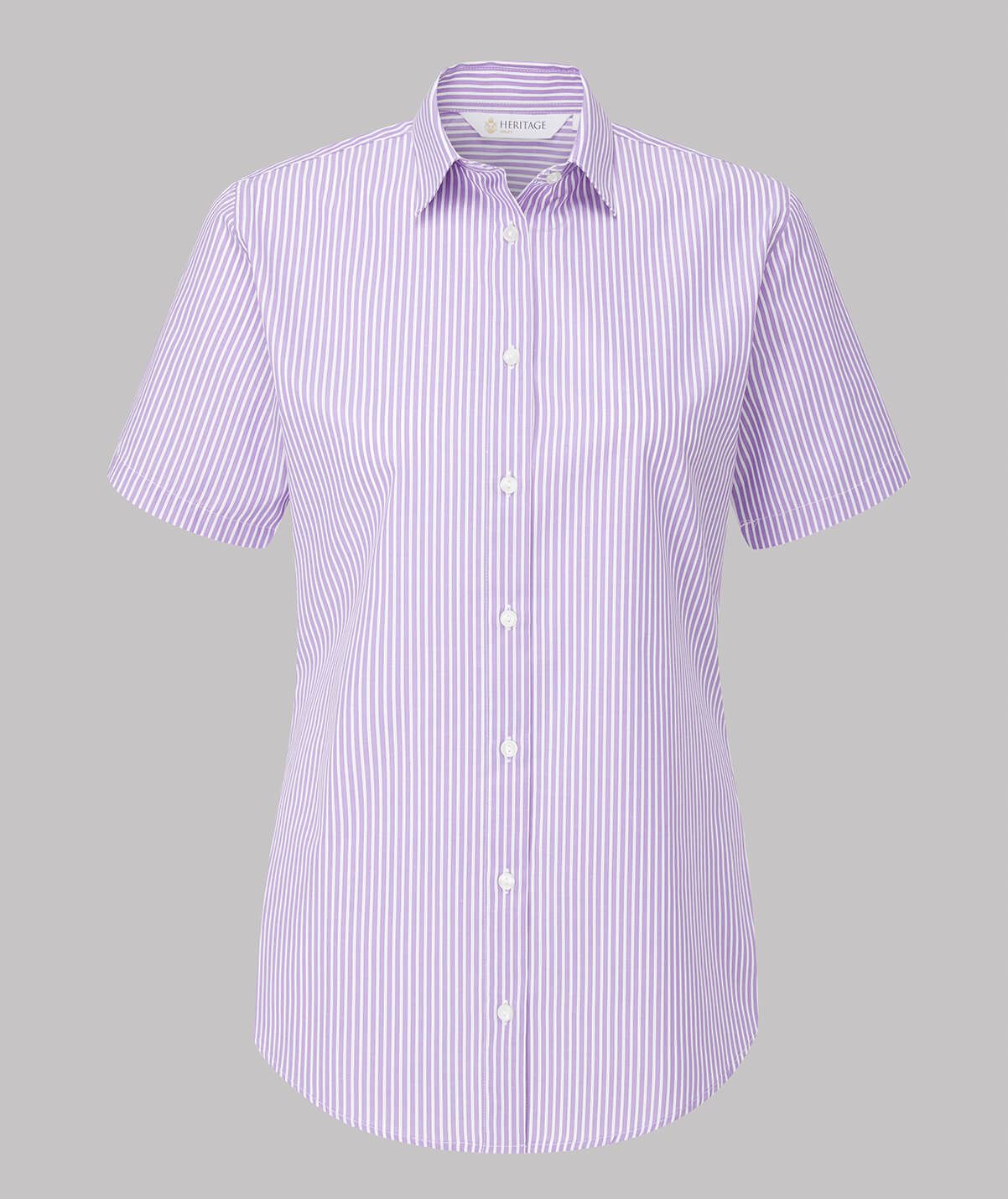 Iona Stripe Uniform Blouse Short Sleeve - Image 2