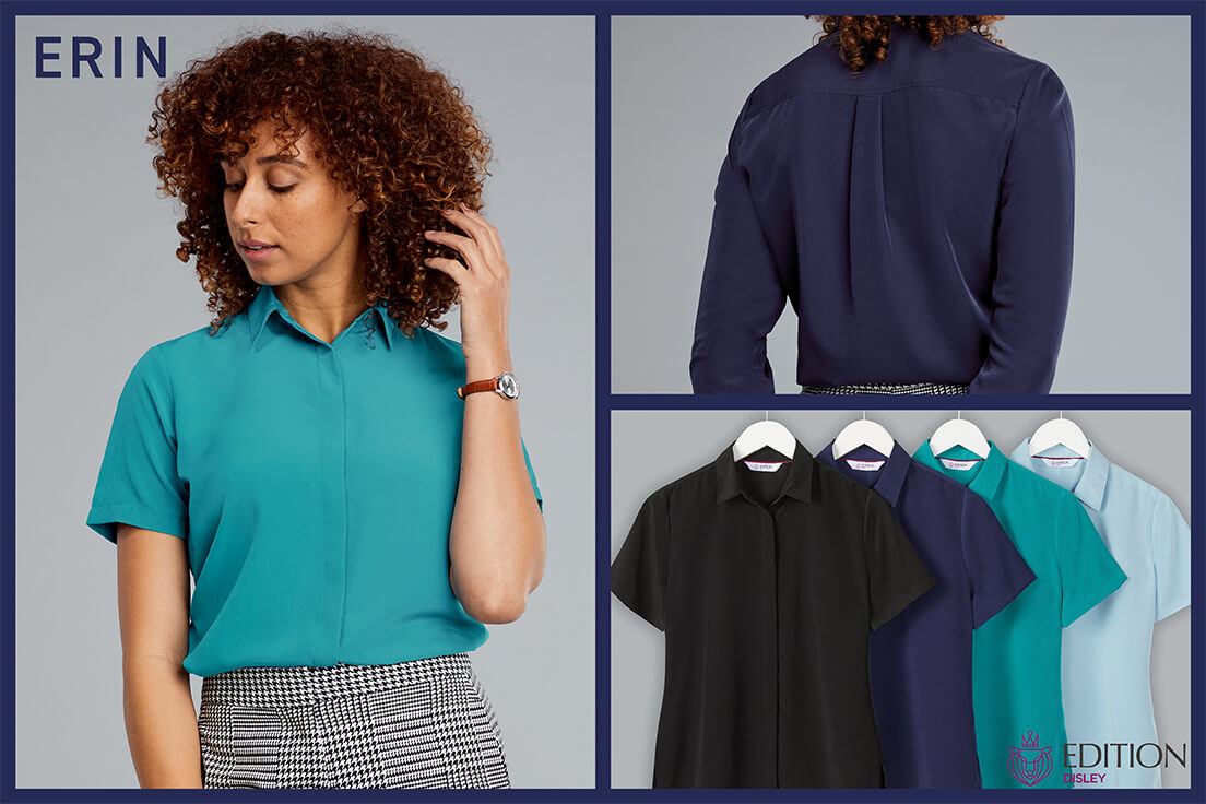 Erin Editions Uniform Blouse Short Sleeve - Image 8