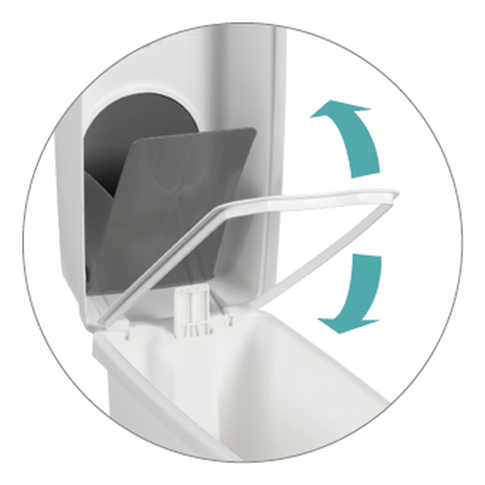 Sanitary Pedal Bin, with Opening Lid - Image 3